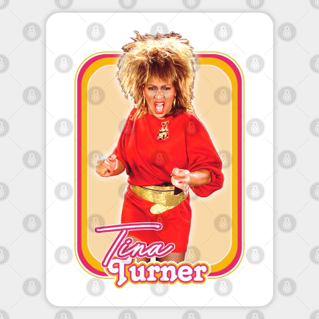 Tina Turner /// 80s Style Retro Fan Art Design Sticker by DankFutura